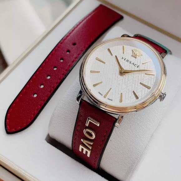 Versace Red Strap 38mm Dial Ladies Watch main image 4